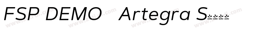 FSP DEMO   Artegra S字体转换